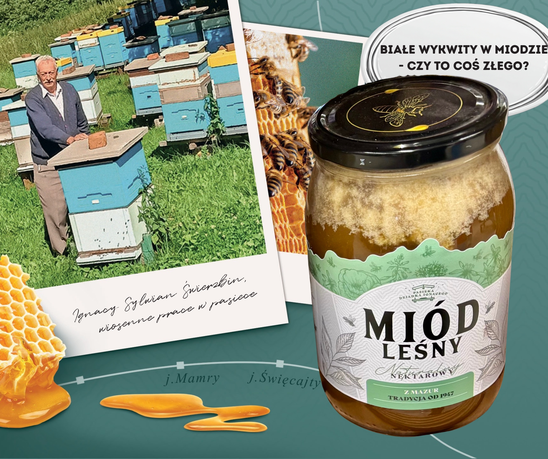 Biały nalot w miodzie